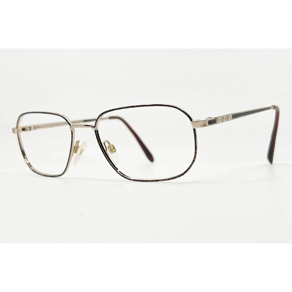 Stetson Eyeglass Frames Mens Gold Brown Zyloware 183 230 55-17-140